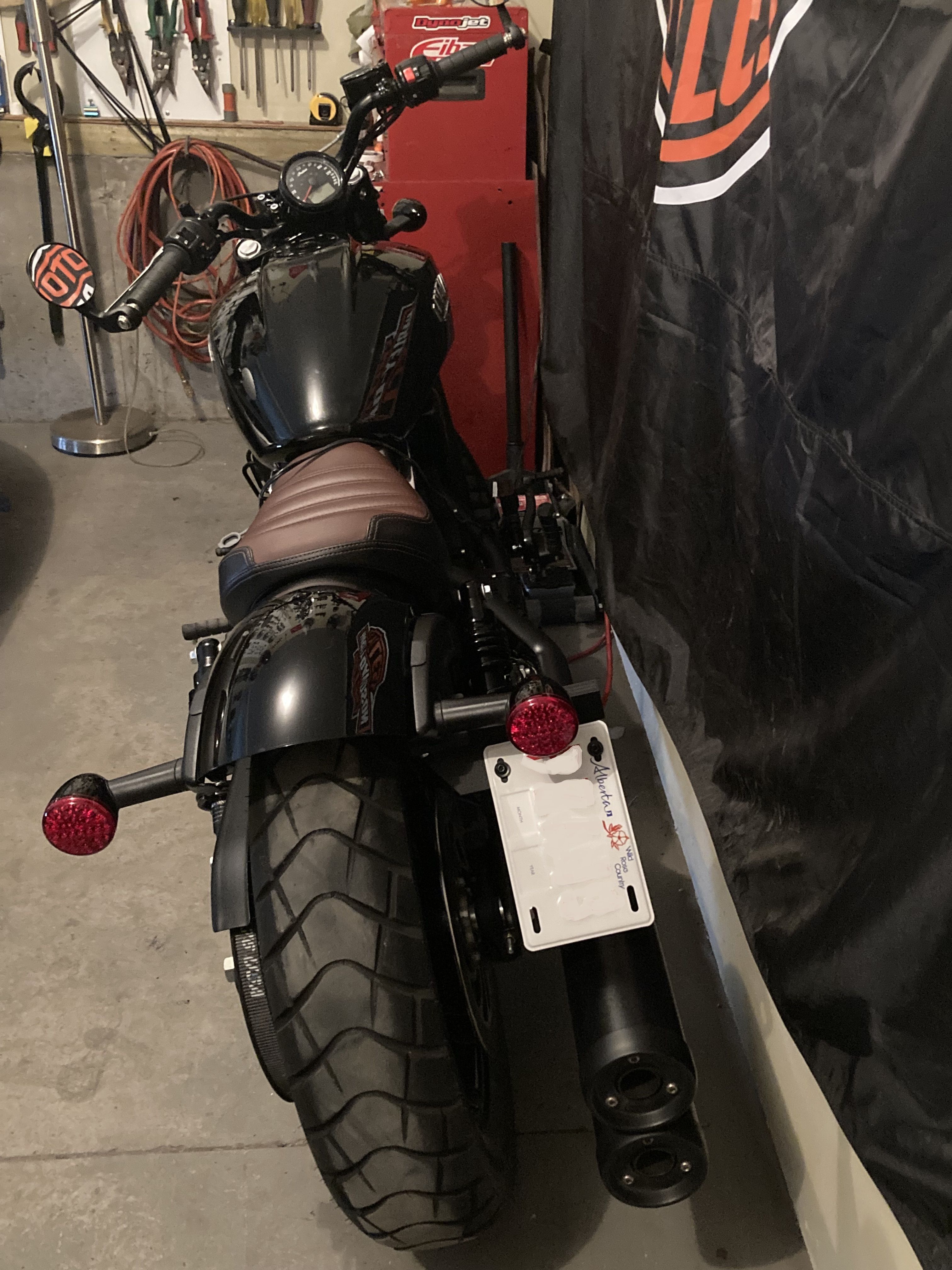 indian scout bobber license plate holder