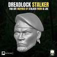 DREADLOCK STALKER FAN ART INSPIRED BY STALKER FROM Gi JOE Dreadlock Stalker Head for Action Figures