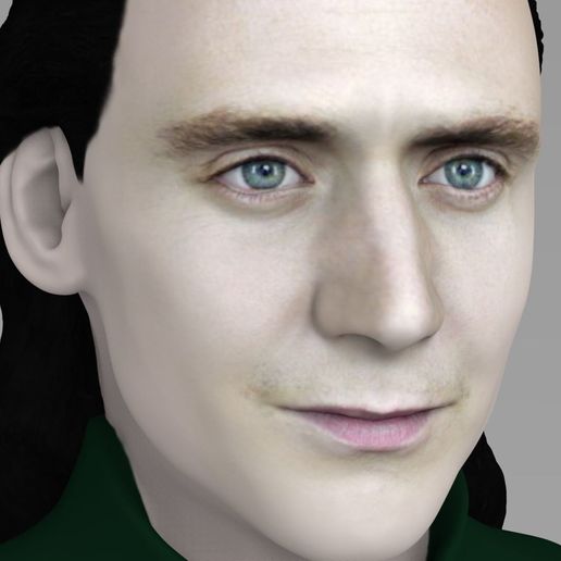 👤 Loki bust ready for full color 3D printing・ 3D File for 3D printing・Cults