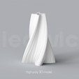 C_8_Renders_1.png Niedwica Vase Set C_1_10 | 3D printing vase | 3D model | STL files | Home decor | 3D vases | Modern vases | Floor vase | 3D printing | vase mode | STL  Vase Collection