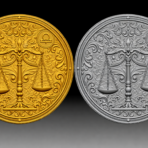 Libra zodiac 3d design ready for 3d printing