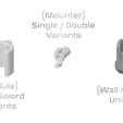 mount-description-2.png Modular Sword & Axe Wall Mounters | Single OR Double Versions Available | Pick Your Display Options | By CC3D