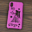 Case iphone X y XS virgo2.png Case Iphone X/XS Virgo sign