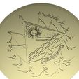 coin9.jpg Gold Coin - El Salvador Shield Design for 3D Printing