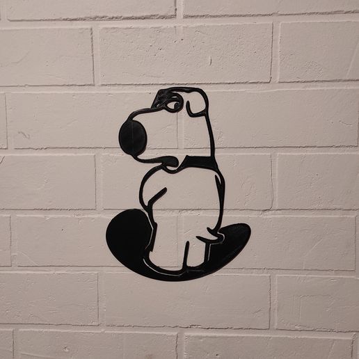 Brian from Family Guy 2D WALL DECORATION 3D model