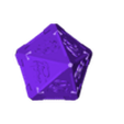100D_-_Bottom.stl Dungeons & Dragons Movie - Giant Dice