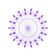 Wheel.stl Файл STL Колесо обозрения (поддержка бесплатно, печать на месте)・Модель 3D-принтера для загрузки