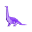 brachio.stl Brachiosaurus Dinosaur Geometric Origami Folded Style
