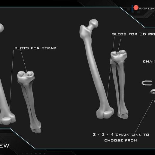 📁 Deadpool legchucks・ 3D File for 3D printing・Cults