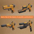 BLDP_Cults5.jpg Borderlands Dahl Pistol 3D Model - Seven Optional Attachments - 3D printable Borderlands 3 Prop - Borderlands Replica Weapon for Cosplay