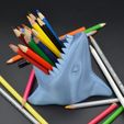 DSC_9257.jpg STL file Shark pensil holder・3D printing design to download