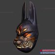 ghost_of_tsushima_legends_mask-3d-print-file-06.jpg Ghost of Tsushima Legends - Oni Samurai Mask - Ghost Mask