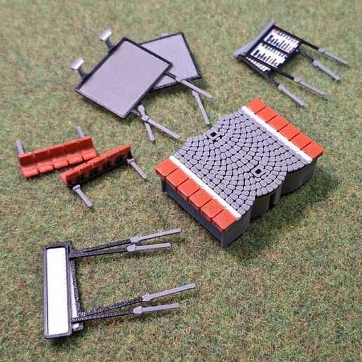 H0 Double Edge Platform Board Modules 4colors FDM