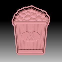 PopCorns-VACUUM-PIECE.jpg Archivo STL MOLDE PARA BOMBAS DE BAÑO DE PALOMITAS・Diseño de impresión en 3D para descargar