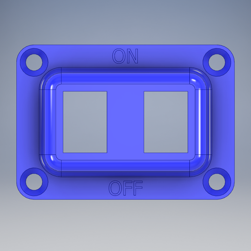 12V DOUBLE SWITCH FRAME 3D model