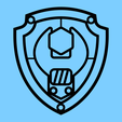 paw-patrol-rubble-badge-blue.png Paw Patrol Character Badges Bundle 2D Wall Decoration
