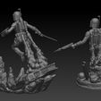 5.jpg Bo-Katan Dual Pose  -  354mm Star Wars Legion Scale -