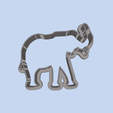model-1.png Asian Elephant (3) COOKIE CUTTERS, MOLD FOR CHILDREN, BIRTHDAY PARTY