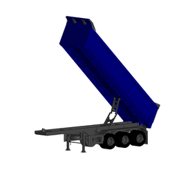 1.png 3D file dumping truck Trailer・3D print design to download