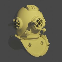 diving-helmet2.jpg STL-Datei Taucherhelm・Design zum Herunterladen und 3D-Drucken