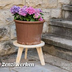 PlantStool-1.jpg Free STL file PlantStool Tria / Penta・3D print object to download