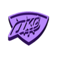 OKC Logo Stand Frame v1.stl STL file Oklahoma City Thunder・Model to download and 3D print, Upcrid