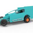 5.jpg Diecast Northeast Outlaw Dirt Modified stock car while turning Scale 1:25