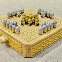 CC00CF9C-21E7-4008-8621-C37FEE9D34A5.jpeg Archivo 3D Juego de mesa Hnefatafl・Objeto imprimible en 3D para descargar