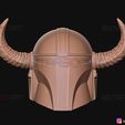 15.jpg Viking Mandalorian Helmet - Buffalo Horns - High Quality Model