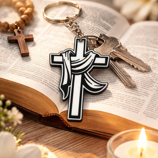 jesus keychain