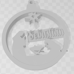 Sebastian.png Fichier STL Sphère de Noël de Sebastian・Modèle à télécharger et à imprimer en 3D
