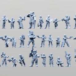 FinalCorpsCops.jpg 3D file Cyberwars pt 4: Corps and Cops!・3D printer design to download