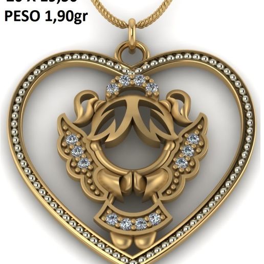 angel pendant 3D model