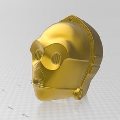 Immagine-2023-01-31-230114.jpg STL-Datei Star Wars C-3po Helmkopf・3D-Druckvorlage zum Herunterladen