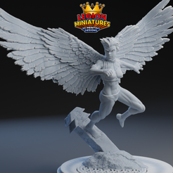 Diseño-sin-título-297.png STL file Marvel crisis protocol Swift presupported included・3D print model to download, LegionMiniatures