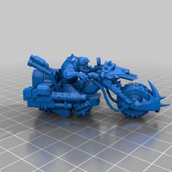 dd5a3e3a43d5bc2636c48dbb1933b435_display_large.jpg Fichier STL gratuit Motard Ork de la guerre・Plan pour impression 3D à télécharger