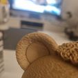 Valentins-Teddybär-Ornament ohne Stützen an Ort und Stelle gedruckt
