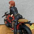bw0291.jpg Black Widow on Black Widow Bike Marvel Motorcycle