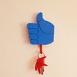 1_20211011_164943.jpg STL file Hand Like key hanger・3D print design to download