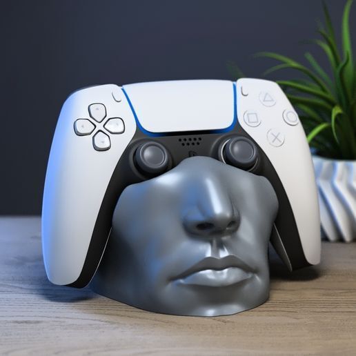 Face Ps5 controller stand, Human face ps5controller holder,Mouth lips face ps5 controller Stand, Perfect Gamer Gift, a381 (2)