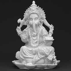 ganesha-3d-printable-scan-statue-3d-print-model-3d-model-obj-stl-blend.jpg Archivo STL Ganesha - Estatua imprimible en 3D・Plan para descargar y imprimir en 3D