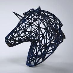 untitled.1255.jpg Archivo STL Pegasus's head line・Modelo para descargar e imprimir en 3D