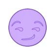 Emojiface.stl SMIRKING FACE EMOJI SOLID SHAMPOO AND MOLD FOR SOAP PUMP