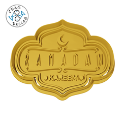 Ramadan-04-2pc_8cm.png RAMADAN (no 4) SET 1 - Cookie Cutter - Fondant - Polymer Clay