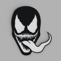 tinker.png STL-Datei Venom Wandbild kostenlos・3D-druckbares Modell zum herunterladen