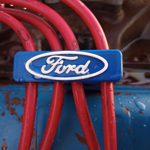 Spark plug wire organizer ford V8 3D model