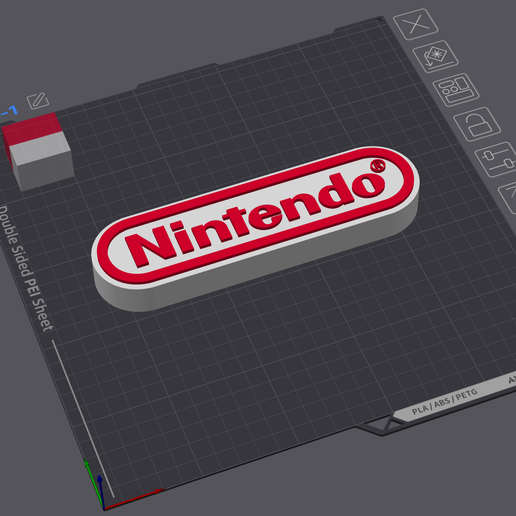 🚩 Decorative Nintendo logo - 3D printable model (3MF format) - Retro ...
