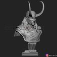 13.jpg LOKI Bust With Helmet - Tom Hiddleston - - Marvel - Avenger 3D print model