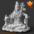 mo-040.jpg Shiva - The Lord of Cattle, Sitting In Meditation