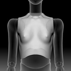 RGBA09.jpg STL file BJD chest torso part ball jointed doll female stl・3D printing idea to download